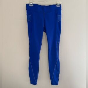 Athleta Active Running Cobalt Blue Ankle Leggings- Small
